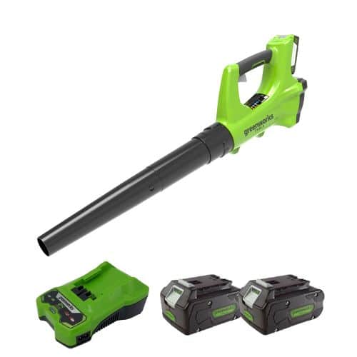 מפוח עלים24V+שתי סוללות4.0AH+מטען