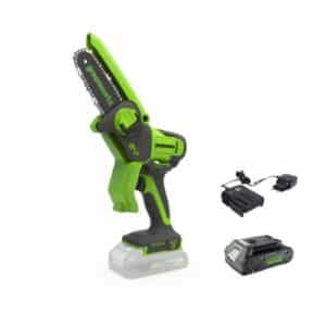 מסור שרשרת נטען מיני לגיזום 24V+סוללה 2Ah + מטען מיקרו
