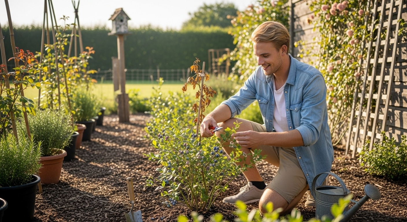גידול אוכמניות בגינה